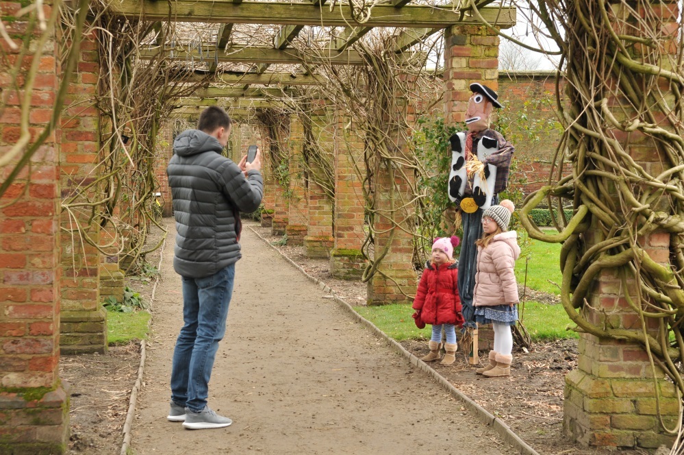 Family at the Scarecrow Festival