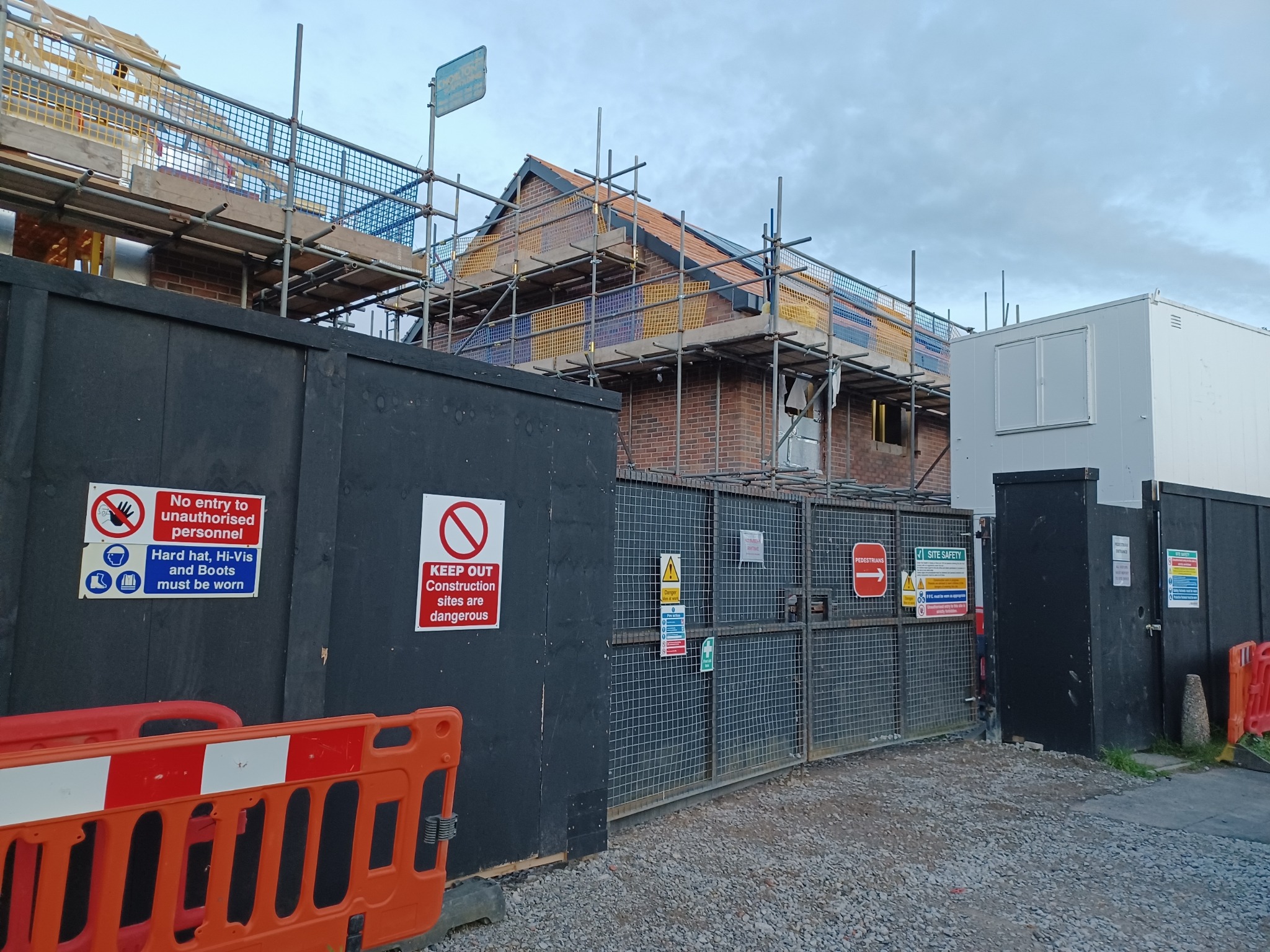 Youths spotted playing in building site of former pub