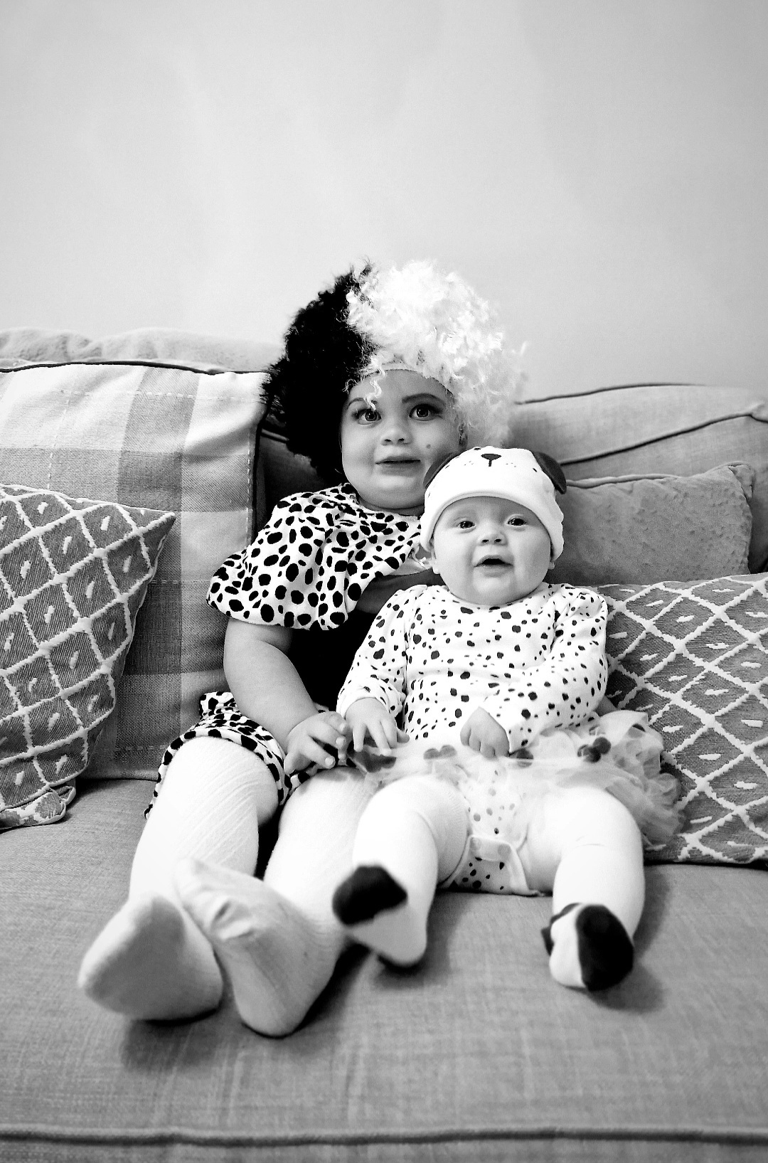 Evelyn and Primrose Kennerley from Rudheath as Cruella and Pongo